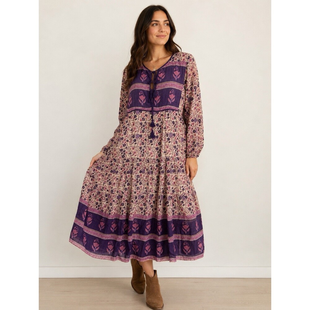 Blue Boheme Kayla Bohemian Floral Dress